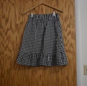 Gingham skirt